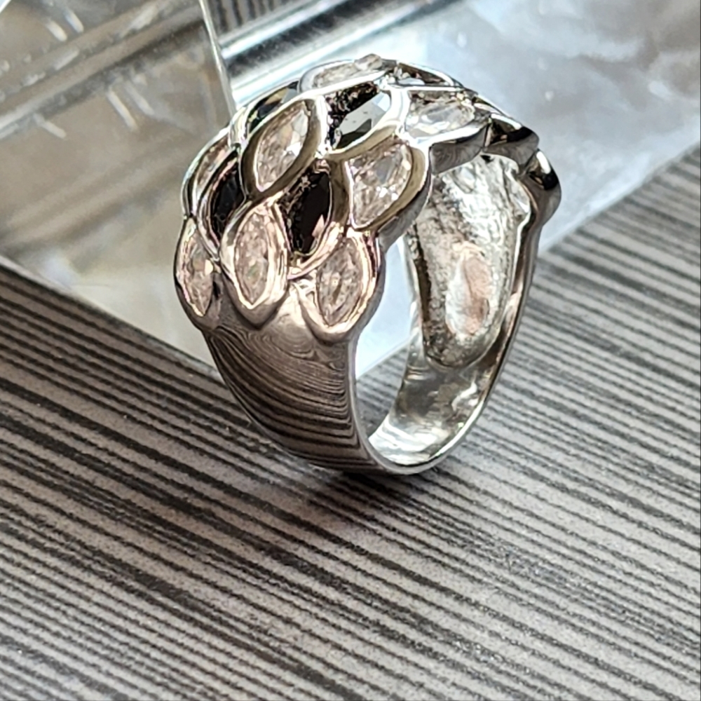 Sterling Silver Domed Ring SZ 8